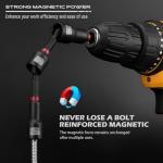 80-Piece Premium Magnetic Impact Nut Driver Set Metric & SAE with Socket Adapters, Bit Holder, Wing Nut Driver, Universal Sockets, Quick Release Extension, Power Bits