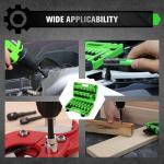 55-Piece Magnetic Nut Driver Set, Metric & SAE 1/4" Hex Shank, Impact Socket Adapters, Snappy Driver Bits, Drill Bit Extension, 14PCS Screwdriver Bit Set