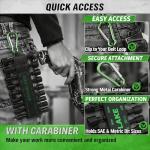 SWANLAKE 20PCS Power Nut Driver Set for Impact Drill, 1/4” Hex Head Drill Bit Set SAE and Metric