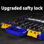 Facoow 55PCS Impact Nut Driver Set Magnetic, SAE&Metric Nut Drivers, Deep Impact Nut Drivers, Impact Socket Adapters, Wing Nut Driver, Power Bit,Quick Release Extension, Pivoting Nutsetter,Storage Box