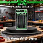 SWANLAKE 20PCS Power Nut Driver Set for Impact Drill, 1/4” Hex Head Drill Bit Set SAE and Metric