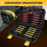 Magnetic Nut Driver Bit Set, 35-Piece Extra Long Nut Driver Set for Impact Drill, Metric & SAE, PH1 & PH2 Screwdriver Bits 1/4 Drive Shank Adapter Extension, Durable for Professional Projects