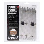 Trend Point-2-Point Equidistant Measuring Tool for Marking Equally Spaced Points, Quickly & Accurately Locate & Set Positions, 3.3 Inch to 28 Inch, M/P2P01