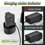 2 Packs Lithium 12V Batteries with a Battery Charger,1.5Ah Battery for 12V Cordless Power Tools,12V Battery Packs for Weed Eater,Sander,Cordless Drill,Buffer Polisher