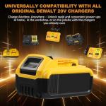 SANIU 1P Battery Case Replacement for De Max 20V Battery Plastic Battery Shell Housing Kit Compatible with De 20V Battery DCB204 DCB206 DCB200 DCB201 Cordless Power Tools（not Battery）