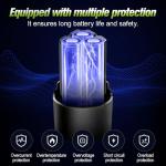 2 Packs Lithium 12V Batteries with a Battery Charger,1.5Ah Battery for 12V Cordless Power Tools,12V Battery Packs for Weed Eater,Sander,Cordless Drill,Buffer Polisher