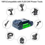 DTK 2600mAh Batteries Replacement for Flex 24V Battery Lithium-Ion FX0111-1