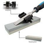 Amazon Basics 8-Piece Wood Chisel Set for Woodworking, with Honing Guide, Sharpening Stone and Storage Case, 1/4" - 1-1/2"