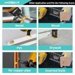 AMZBSAW 16 PCS Titanium Oscillating Saw Blades Metal Cutting, Multitool Blades for Soft Metal Nails Hard Material and Wood Plastic, Multi Tool Blades Kits Fit Dewalt Ryobi Bosch Milwaukee