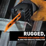 HORUSDY 10-Piece Reciprocating Saw Blades Set - Professional Sawzall Blades for Wood, Metal, Drywall & Plastic - High Carbon Steel Pruning Saw Blades - Compatible with DeWalt, Milwaukee & More