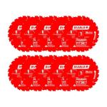 Diablo Framing Saw Blade for Wood - 7-1/4" x 24-Tooth, Thin Kerf, Anti-Vibration, Long Life for Framing & Pressure-Treated Wood, Tracking Point Tooth Design - Pack of 10 - D0724A