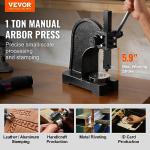 VEVOR 1 Ton Manual Arbor Press - Heavy Duty
