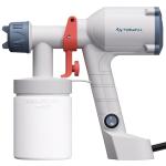 Tilswall Paint Sprayer,Upgraded Ultra-Light Electric Paint Spray Gun with 2 Nozzles & 3 Patterns Easy to Clean for Fences, Sheds, Walls, Ceilings, Furniture, Cabinets, Garden & DIY, White