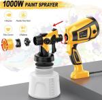 Paint Sprayer Tool 1000W High Power Electric Spray Paint Gun Easy to Clean for Furniture Cabinets House Painting Gold