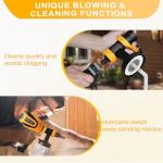 VONFORN Paint Sprayer, 700W HVLP Spray Gun with Cleaning & Blowing Joints, 4 Nozzles and 3 Patterns, Easy to Clean, for Furniture, Cabinets, Fence, Walls, Door, Garden Chairs etc. VF803