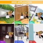 VONFORN Paint Sprayer, 700W HVLP Spray Gun with Cleaning & Blowing Joints, 4 Nozzles and 3 Patterns, Easy to Clean, for Furniture, Cabinets, Fence, Walls, Door, Garden Chairs etc. VF803