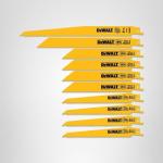 DEWALT Reciprocating Saw Blades, 10 Piece Combination Set, Various Sizes (DW4898)