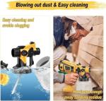 Paint Sprayer Tool 1000W High Power Electric Spray Paint Gun Easy to Clean for Furniture Cabinets House Painting Gold