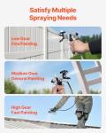 VEVOR 750W Stand Airless Paint Sprayer, 3000PSI High Efficiency Electric Airless Sprayer, Fine and Even Painting Effect, Handheld Paint Sprayers for Home Interior and Exterior Furniture and Fences