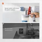 Tilswall Paint Sprayer,Upgraded Ultra-Light Electric Paint Spray Gun with 2 Nozzles & 3 Patterns Easy to Clean for Fences, Sheds, Walls, Ceilings, Furniture, Cabinets, Garden & DIY, White