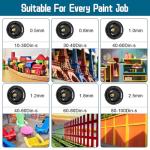 Paint Sprayer, 650W Cordless with 2 X 4000mAh 21V Battery, All Copper Motor 6 Nozzles & 3 Spray Modes, 1400ml Container, Paint Sprayer Gun for House Painting, Ideal for Fence Cabinets Wall