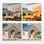 Tilswall Paint Sprayer,Upgraded Ultra-Light Electric Paint Spray Gun with 2 Nozzles & 3 Patterns Easy to Clean for Fences, Sheds, Walls, Ceilings, Furniture, Cabinets, Garden & DIY, White