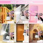 Paint Sprayer, 700W HVLP Paint Spray Gun with Cleaning & Blowing Joints, 4 Nozzles and 3 Patterns, Easy to Clean, for Furniture, Cabinets, Fence, Walls, Door, Garden Chairs etc. VF803 Pink