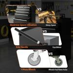 IDEALHOUSE Rolling Tool Chest, 5 Drawers Tool Storage Cabinet, Toolbox with Wheels, Portable Tool Cabinet Organizer with Locking System & Drawer Liners, Tool Storage Cart for Garage, Workshop, Black