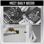 HORUSDY 11-Pieces Magnetic Screw driver, Magnetic 5 Phillips and 5 Flat Head Tips for Fastening and Loosening Seized