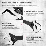 Adjustable Wrench Set Wrenches Sets: 4-Piece 6, 8, 10, 12 Inch Chrome Vanadium Steel Corrosion-Resistant Black Oxide Finish for Automotive Plumbing and Household Repairs