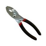 Edward Tools Slip Joint Pliers 6” - Heavy Duty Carbon Steel with Rubber Grip Handle - Fine Grip Teeth in Front and Coarse Teeth in Back - Rust Resistant Finish