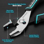 DURATECH 6 Inch Slip Joint Pliers, Small Pliers with Comfortable TPR Handle, High Carbon Steel, Swivel Rivet, Strong Sharp Teeth, Pliers for Tightening, Loosening and Gripping Nuts and Bolts