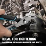 DURATECH 6 Inch Slip Joint Pliers, Small Pliers with Comfortable TPR Handle, High Carbon Steel, Swivel Rivet, Strong Sharp Teeth, Pliers for Tightening, Loosening and Gripping Nuts and Bolts