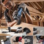 CONNOO 158 Pack Oscillating Saw Blades, Oscillating Tool Blades with Sandpaper, Multitool Bi-Metal Blades Kits for Wood Metal Plastics Quick Release Fit Dewalt Ryobi Rockwell Makita