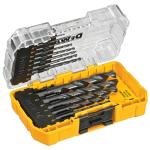 DEWALT Drill Bit Set, 3-Flats Shank,14-Piece, 135 Degree Split Point, for Plastic, Wood and Metal (DWA1184)
