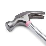 Pink Claw Hammer with Shock Reduction Grip