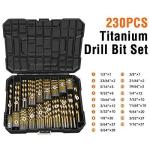 ENERTWIST 230-Piece Titanium Drill Bit Set
