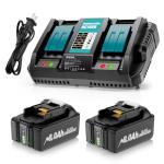 Maxofpowr 2 Pack 8.0Ah Makita Battery & Charger