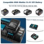 Makita 4-Port Rapid Charger with USB Ports