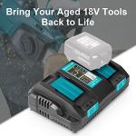 TeenPower 18V Dual Port Rapid Charger for Makita