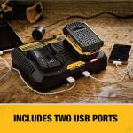 DEWALT Dual Charging Station with USB Ports