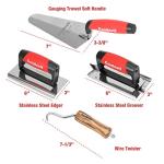 Goldblatt 8-Piece Masonry Tool Set with Bag