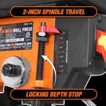 WEN 8-Inch 5-Speed Cast Iron Drill Press