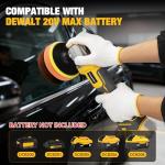 Cordless 6-Inch Rotary Buffer Polisher for Dewalt