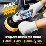 Cordless 6-Inch Rotary Buffer Polisher for Dewalt