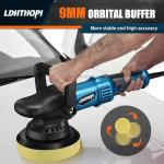 980W Dual Action Polisher with 8 Pads