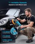 Seesii 1600W Car Buffer Polisher with Variable Speed