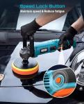 Seesii 1600W Car Buffer Polisher with Variable Speed