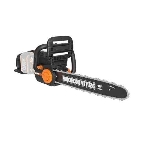 Worx Nitro 40V 16" Cordless Brushless Chainsaw 4.0 Ah Tool Only WG385.9