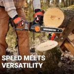 Worx Nitro 20V 12" Cordless Brushless Chainsaw 4.0 Ah Battery and Charger Included WG350